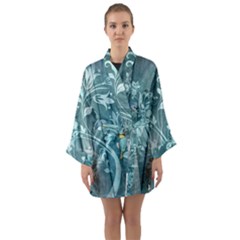 Green Tree Long Sleeve Kimono Robe