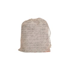 Letter Drawstring Pouch (small) by vintage2030