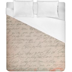 Letter Duvet Cover (california King Size) by vintage2030