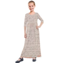 Letter Kids  Quarter Sleeve Maxi Dress by vintage2030