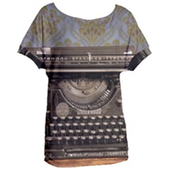 Typewriter Women s Oversized Tee