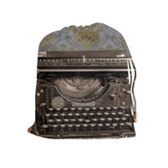 Typewriter Drawstring Pouch (xl) by vintage2030