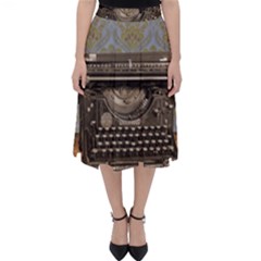 Typewriter Folding Skater Skirt