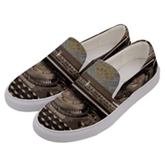 Typewriter Men s Canvas Slip Ons