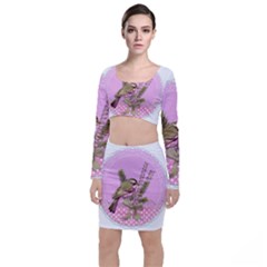 Tag 1763332 1280 Long Sleeve Crop Top & Bodycon Skirt Set