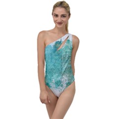 Splash Teal To One Side Swimsuit