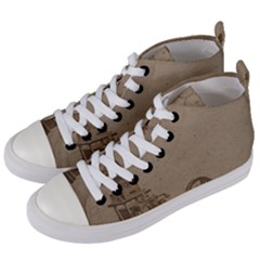 Camera Old Women s Mid-top Canvas Sneakers