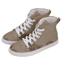 Camera Old Women s Hi-top Skate Sneakers