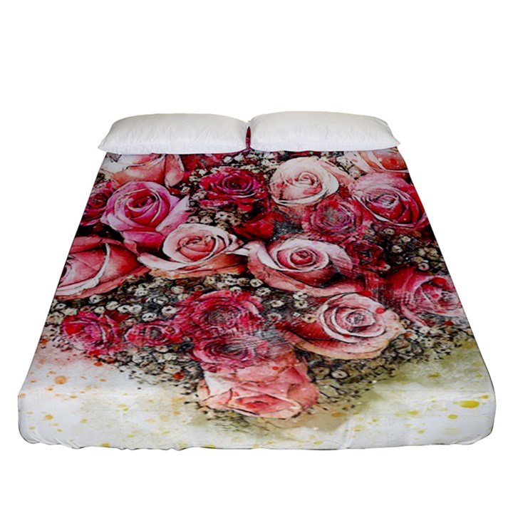 Flowers 2548756 1920 Fitted Sheet (Queen Size)