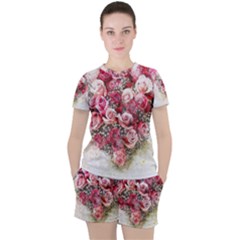 Flowers 2548756 1920 Women s Tee And Shorts Set