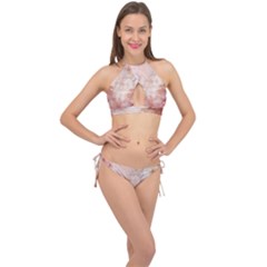 Floral 2555372 960 720 Cross Front Halter Bikini Set by vintage2030