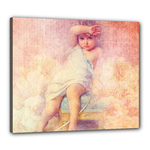 Baby In Clouds Canvas 24  x 20  (Stretched)