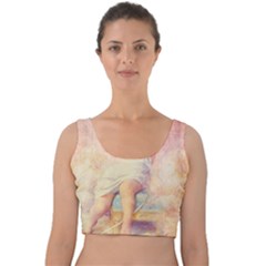 Baby In Clouds Velvet Crop Top