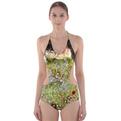 Scenery Cut-out One Piece Swimsuit by vintage2030