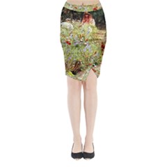 Scenery Midi Wrap Pencil Skirt by vintage2030