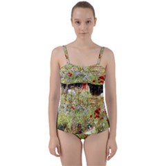 Scenery Twist Front Tankini Set by vintage2030