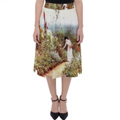 Lady And Scenery Folding Skater Skirt by vintage2030