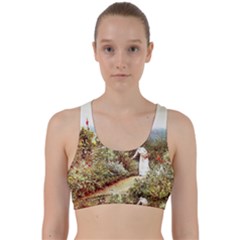 Lady And Scenery Back Weave Sports Bra by vintage2030