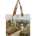 Lady And Scenery Canvas Travel Bag View1