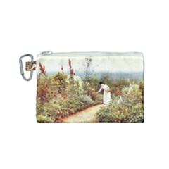 Lady And Scenery Canvas Cosmetic Bag (small)