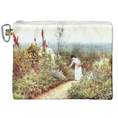 Lady And Scenery Canvas Cosmetic Bag (xxl) by vintage2030