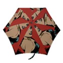 Comic Girl Mini Folding Umbrellas View1