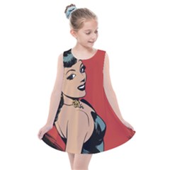 Comic Girl Kids  Summer Dress