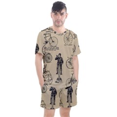 Victorian Bicycles Men s Mesh Tee And Shorts Set