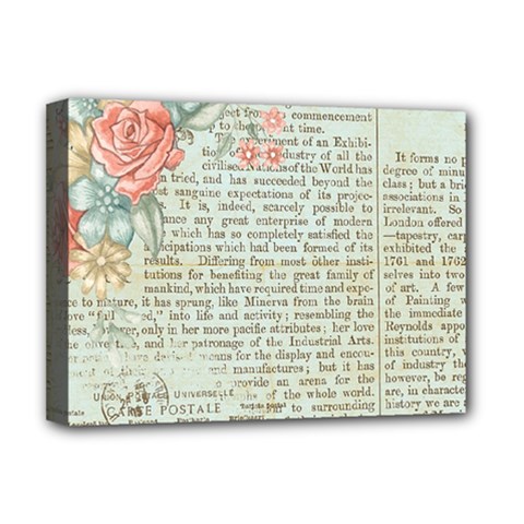 Rose Book Page Deluxe Canvas 16  X 12  (stretched)  by vintage2030