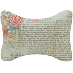 Rose Book Page Seat Head Rest Cushion