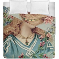 Lady Duvet Cover Double Side (king Size) by vintage2030