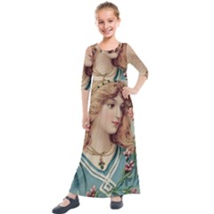 Lady Kids  Quarter Sleeve Maxi Dress