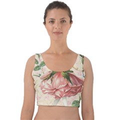 Flower Girl Velvet Crop Top