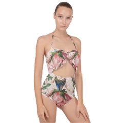 Flower Girl Scallop Top Cut Out Swimsuit