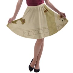 Twenties Girl A-line Skater Skirt by vintage2030