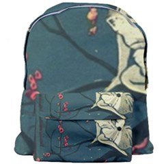 Girl And Flowers Giant Full Print Backpack by vintage2030