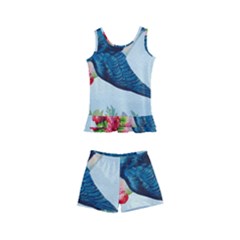 Blue Bird Kid s Boyleg Swimsuit