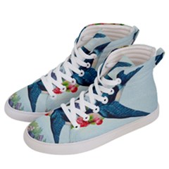 Blue Bird Men s Hi-top Skate Sneakers by vintage2030