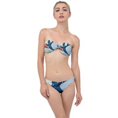 Blue Bird Classic Bandeau Bikini Set