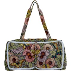 Flower And Butterfly Multi Function Bag	