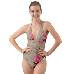 Flower 1646069 960 720 Halter Cut-out One Piece Swimsuit by vintage2030