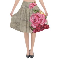 Flower 1646069 960 720 Flared Midi Skirt by vintage2030