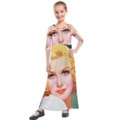 Vintage 1384354 960 720 Kids  Quarter Sleeve Maxi Dress