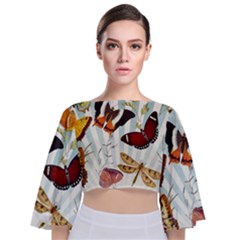 Butterfly 1064147 960 720 Tie Back Butterfly Sleeve Chiffon Top by vintage2030