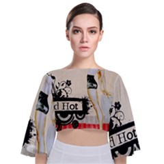 Retro 1112777 960 720 Tie Back Butterfly Sleeve Chiffon Top