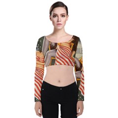 Retro 1410650 960 720 Velvet Crop Top