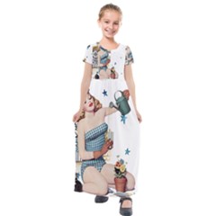 Retro 1265769 960 720 Kids  Short Sleeve Maxi Dress