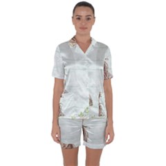 Background 1426677 1920 Satin Short Sleeve Pyjamas Set