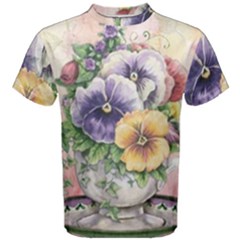 Lowers Pansy Men s Cotton Tee by vintage2030