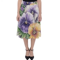 Lowers Pansy Folding Skater Skirt